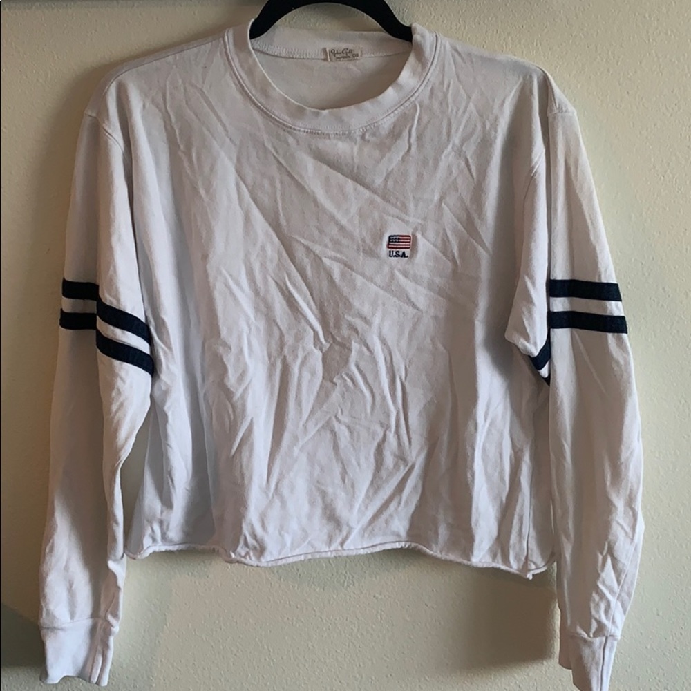 Brandy Melville cropped USA shirt!